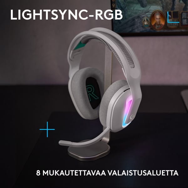 Logitech G522 LIGHTSPEED spelheadset, vit