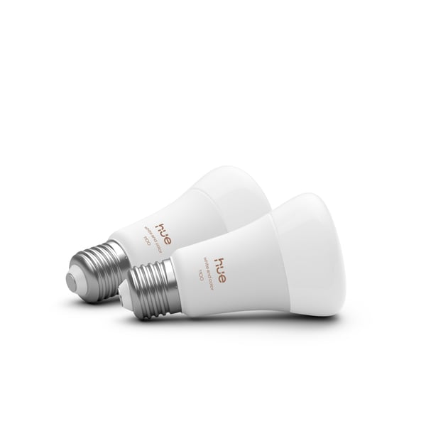 Philips Hue LED-smartlampa, White and color ambiance, E27, 1100 lm, 2-pack