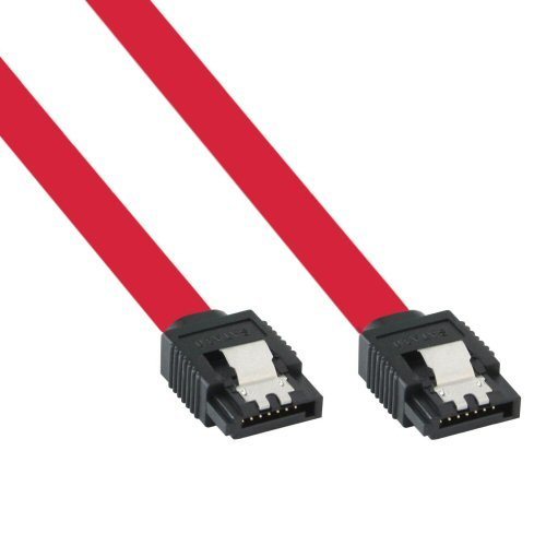 InLine SATA III -kabel, 50 cm, röd