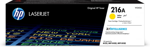 HP 216A -laserpatron, gul