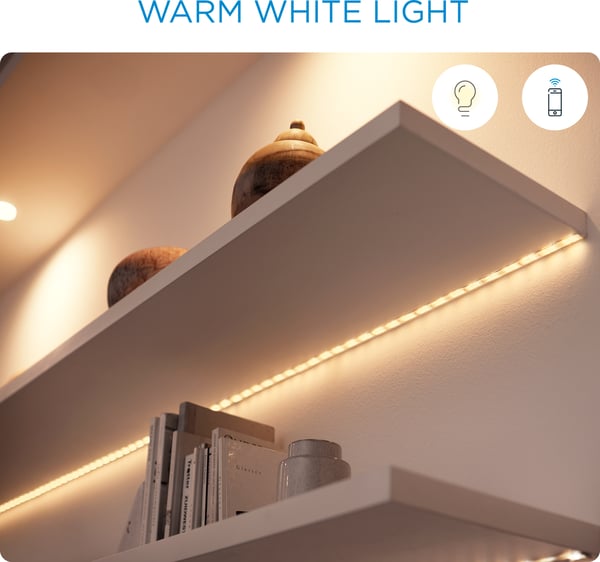 WiZ smartlampe, E14, RGBW - alle farver og nuancer af hvidt lys, Wi-Fi, 470 lm