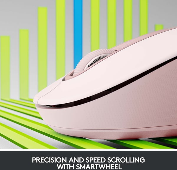 Logitech Signature M650 L - trådløs mus, rosa