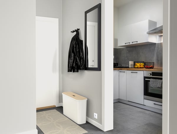 SmartStore Collect Slim 46 L sorteringssats, vit