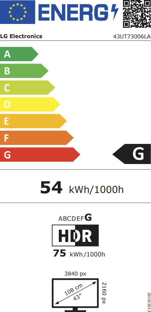 LG 43'' UT73 – 4K LED TV