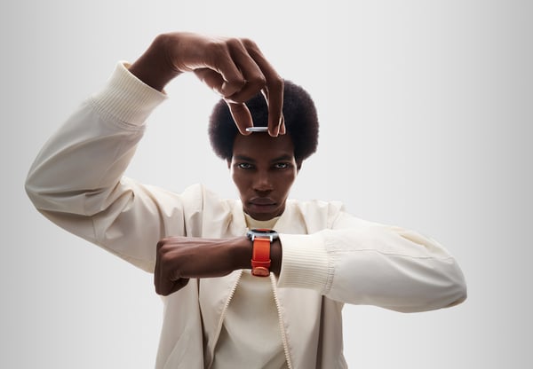 CMF by Nothing Watch Pro 2 - smartklocka, orange läderarmband
