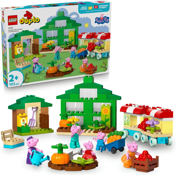 LEGO DUPLO Peppa Pig 10461 Ugglan Grisens trädgård och växthus