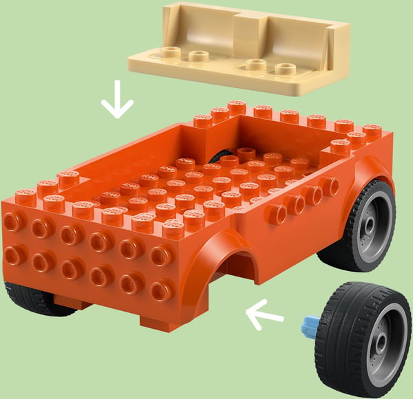 LEGO Bluey 11202 Blueys familjs bilutflykt till stranden