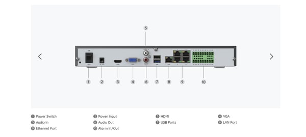 Reolink NVS36 NVR 4K UltraHD-inspelare (RLN36)
