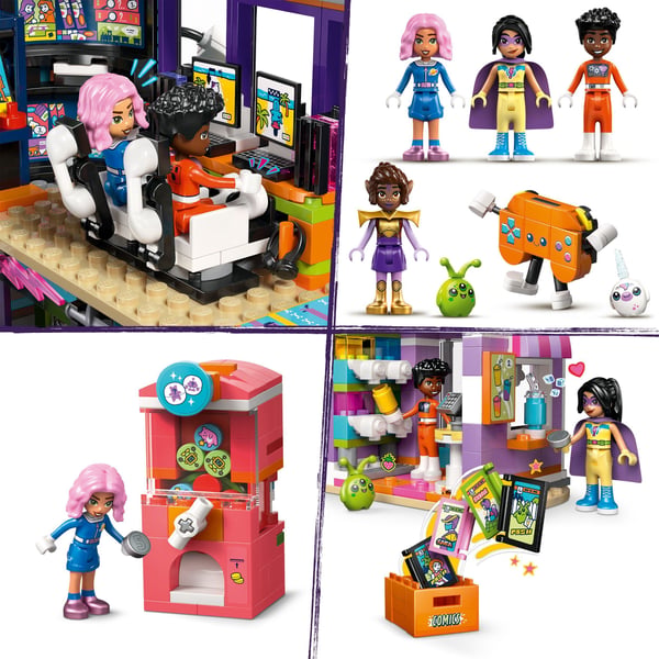 LEGO Friends 42674 - Serietidnings- och spelbutik