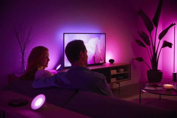 Philips Hue Bloom vit och färgambians - smart bordslampa, BT, vit