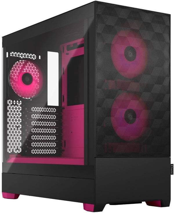 Fractal Design Pop Air RGB Magenta Core TG ATX-kabinet med vindue, sort/magenta