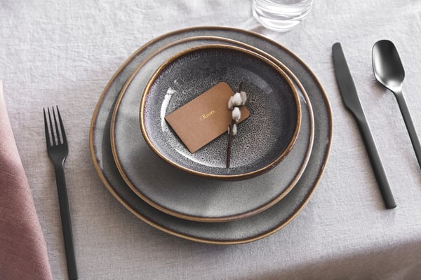 Villeroy & Boch Lave Beige -matservis tallrik, 28 cm