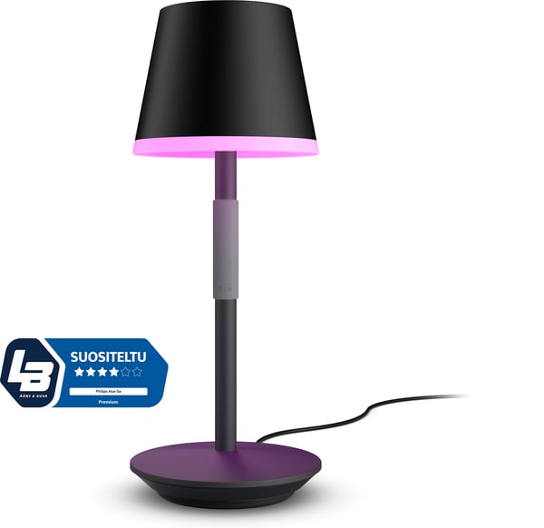 Philips Hue Go -bärbar smartbordslampa, svart