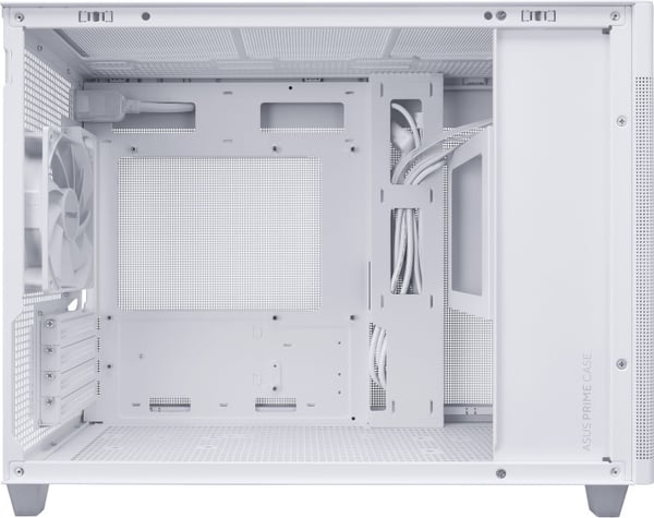 Asus Prime AP201 TG Micro-ATX-kabinet med vindue, hvid
