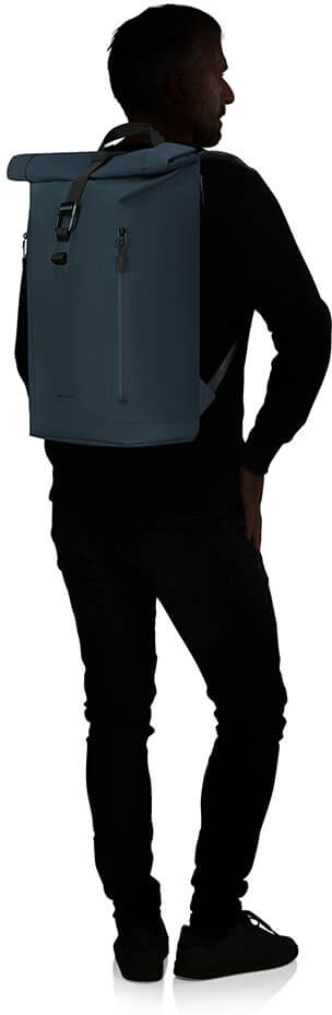 Samsonite Coatify Biz Rolltop 15,6"-rygsæk, blå