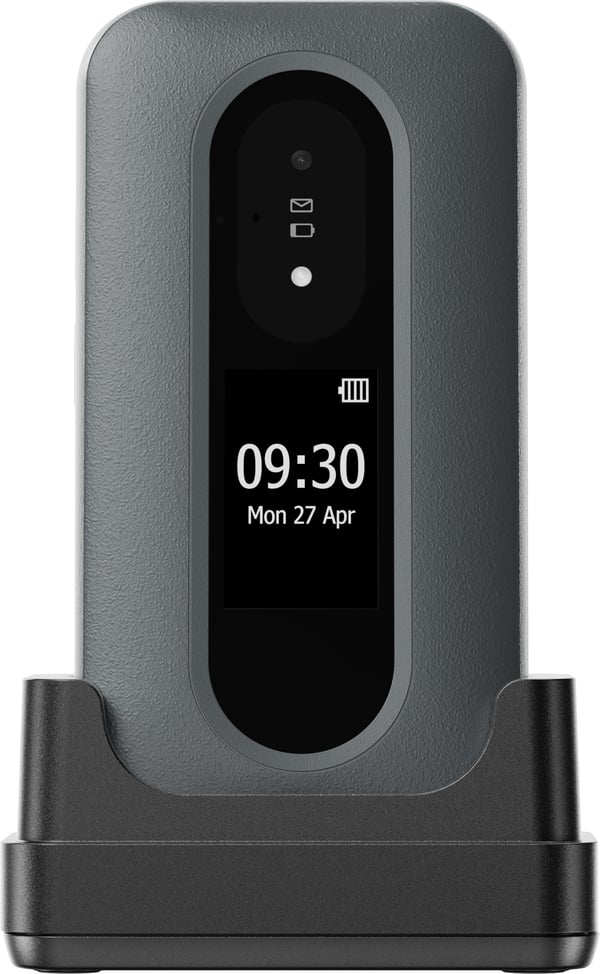Doro Leva L31 -basistelefon, sort / hvid
