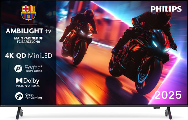 Philips 65" MLED910 – 4K QD Mini-LED Ambilight TV