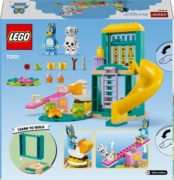 LEGO Bluey 11201 Blueys och Katts roliga stunder på lekplatsen