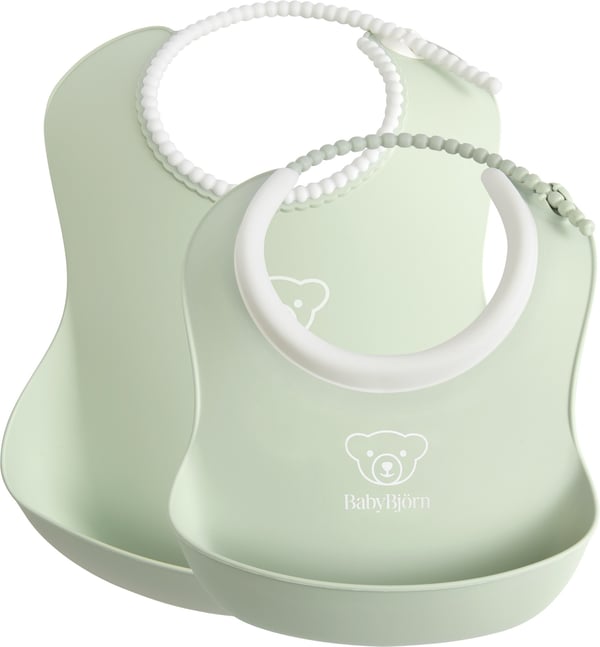 BabyBjörn Baby Haklapp, 2 st, Powder Green