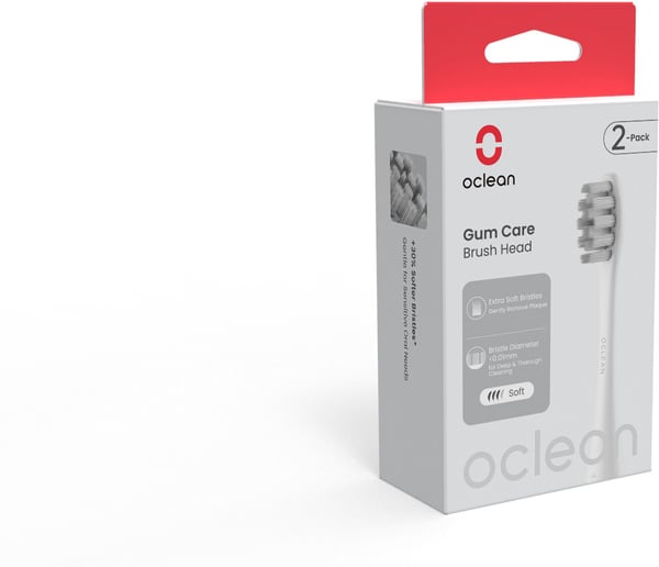 Oclean Ultra Tandköttspleie borsthuvuden, 2 st, vit