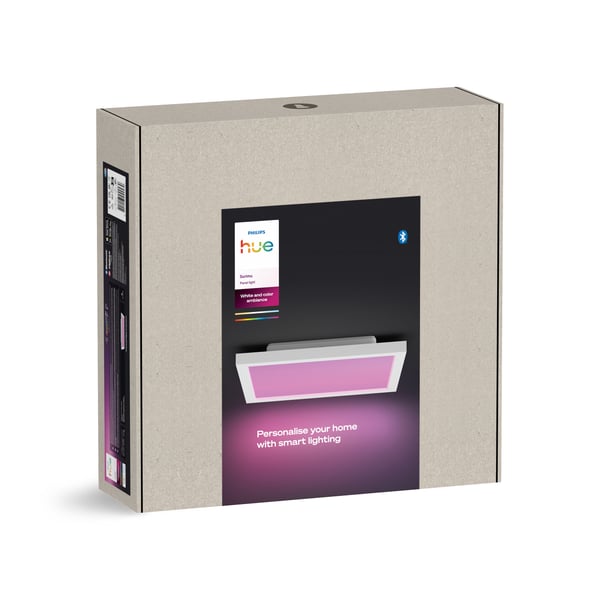 Philips Hue Surimu fullfärg taklampa 25W, 2000-6500K, 1760 lm, fyrkantig, vit S