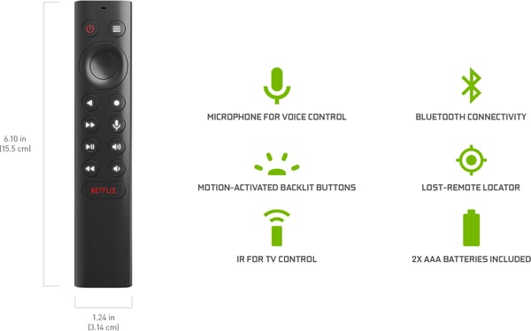 NVIDIA Shield TV Remote -fjernbetjening