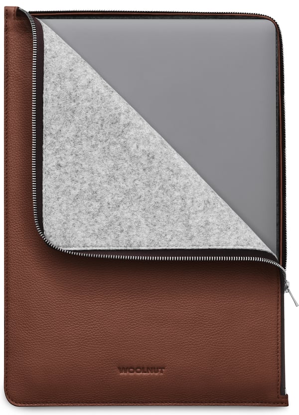 Woolnut Leather Folio -skyddsfodral för 16-tums MacBook Pro, konjak Woolnut Leather Folio -skyddsfodral för 16-tums MacBook Pro, konjak