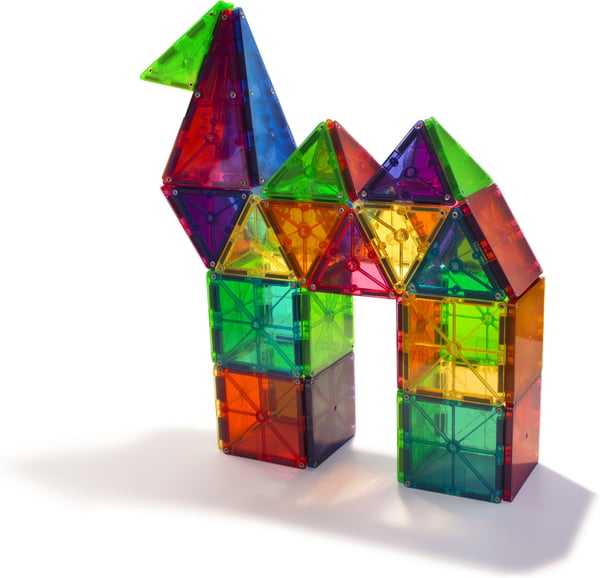 MAGNA-TILES Klara Färger - magnetbyggsats, 100 delar