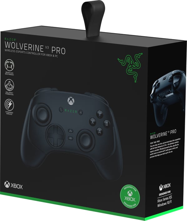 Razer Wolverine V3 Pro trådlös spelkontroll, svart, PC/Xbox