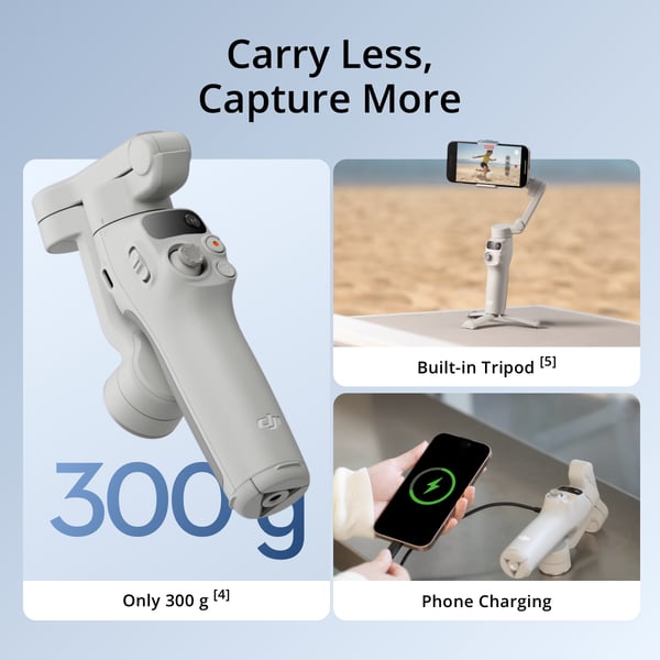 DJI Osmo Mobile 7 gimbal til mobiltelefon, grå