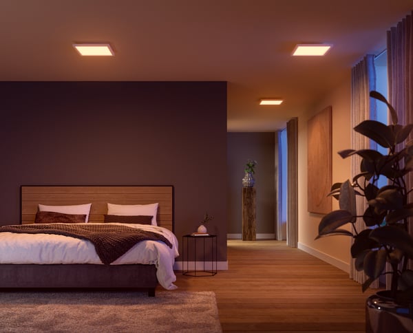 Philips Hue Surimu fullfärg taklampa 25W, 2000-6500K, 1760 lm, fyrkantig, vit S
