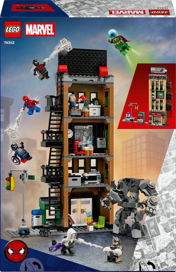 LEGO Super Heroes Marvel 76342 Spider-Man mot Mysterio: Daily Bugle
