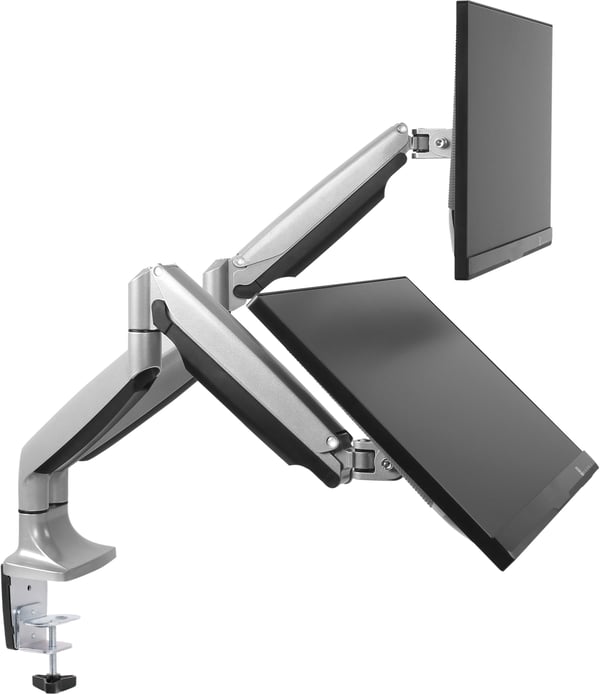 Mozi Dual Display Gas Spring Desk Stand - skrivbordstativ för två skärmar