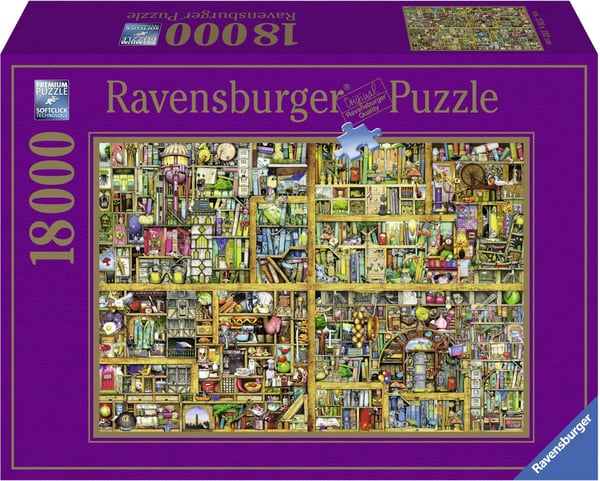 Ravensburger Magiskt Bokhyllan -pussel, 18 000 bitar