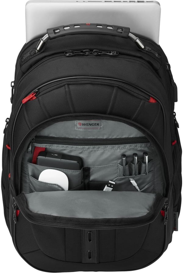 Wenger Pegasus Deluxe-rygsæk til bærbar computer på 16", sort