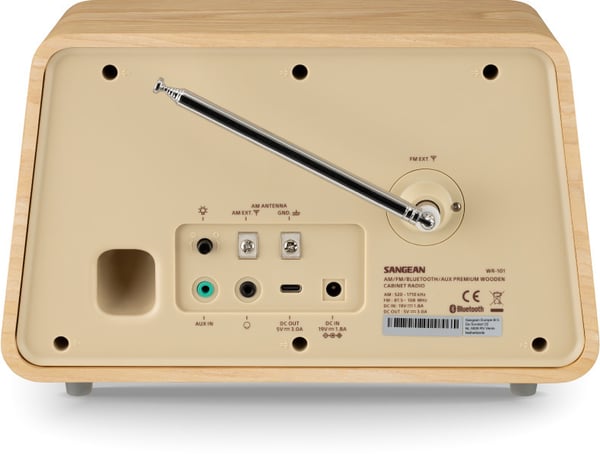 Sangean WR-101 bordsradio, Bluetooth, ljus ek