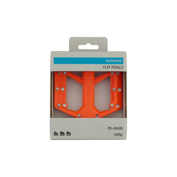 Shimano PD-GR400 Flat Pedal pedaler, orange
