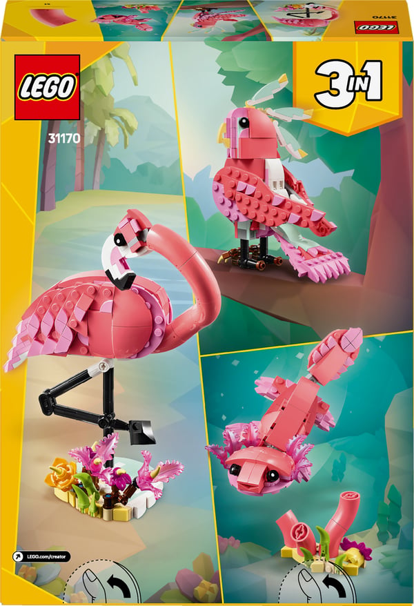LEGO Creator 31170 – Vilde dyr: rosa flamingo