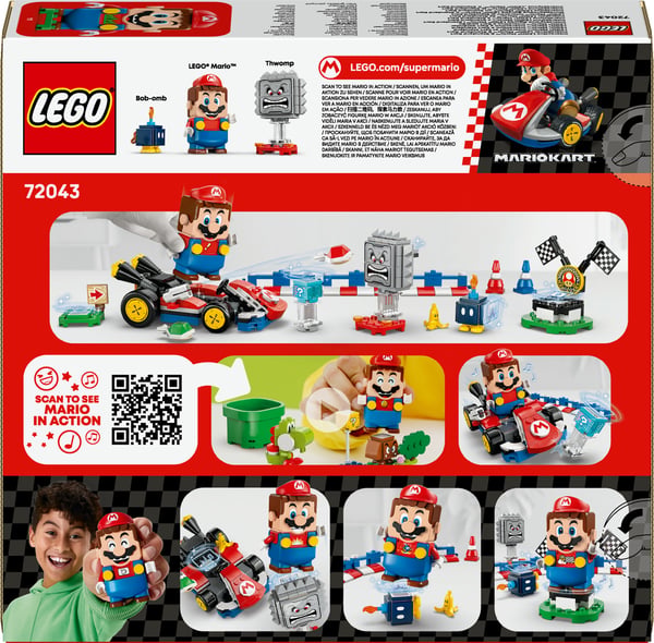 LEGO Super Mario 72043: Mario Kart - Interaktiv LEGO Mario och Standard Kart