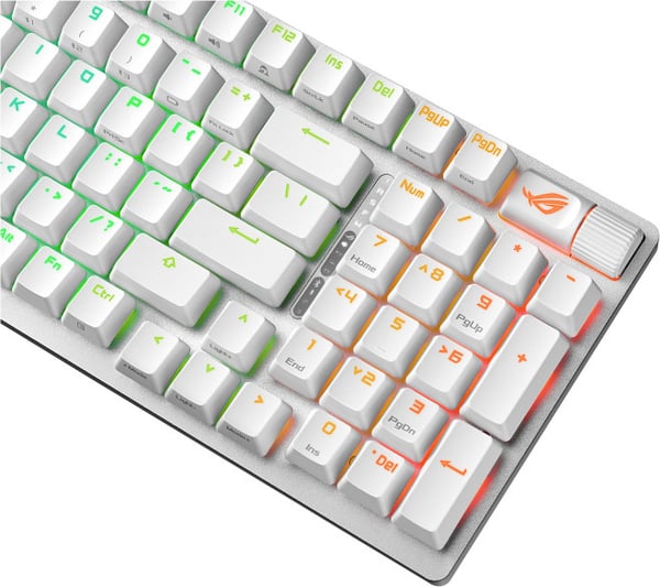 Asus ROG Strix Scope II 96 trådlöst gamingtangentbord, vit