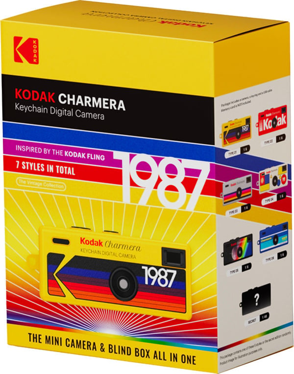 Kodak Charmera nyckelringsdigitalkamera, sortiment