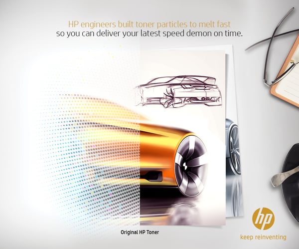 HP 201X -laserpatron, gul