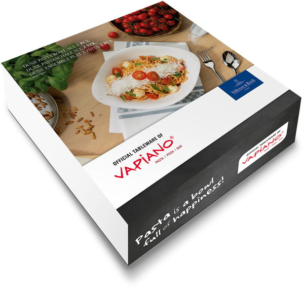 Villeroy & Boch Dune Vapiano -portionsskål / pastatallrik, 2 st