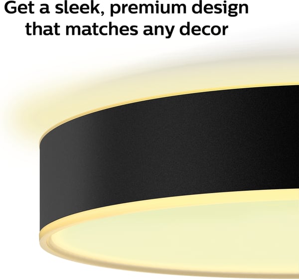 Philips Hue Enrave M white ambiance - smart loftlampe, mellem størrelse, sort