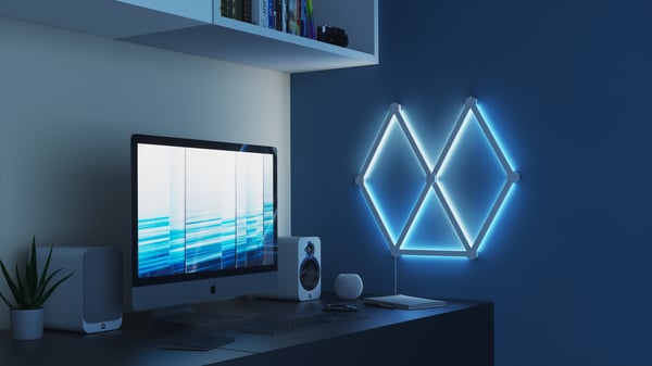 Nanoleaf Lines Starter Kit -muunneltava älylistavalaisin, 9 listaa