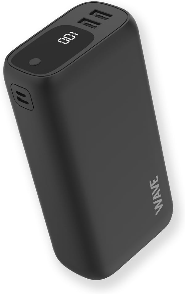 Wave Ultrapower backup batteri, 30.000 mAh, sort