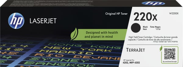 HP 220X -lasersvart tonerkassett
