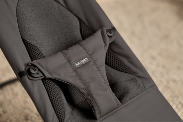 BabyBjörn Bouncer Balance Soft Woven -stol, jersey mørkegrå
