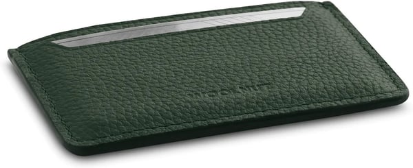 Woolnut Leather Card Holder -kortholder, grøn