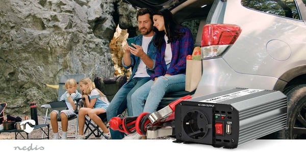 Nedis PIM30012FGY inverter, 12 V, 300 W, modificeret sinusbølge